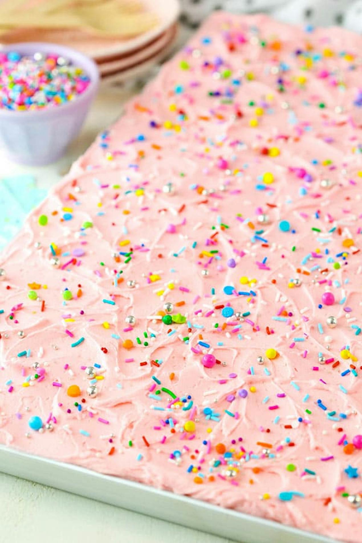 Birthday sheet cake