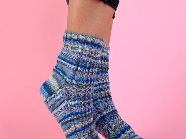 Paintbox Yarns Lunar Lace Socks in Paintbox Socks