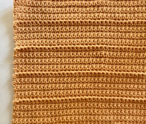 Crochet pumpkin fabric