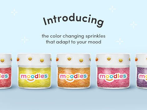 Introducing Moodles: the color changing sprinkles that adapt to your mood 