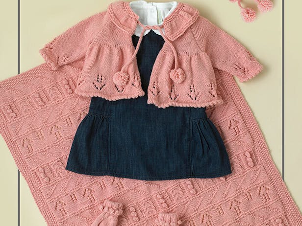 Heirloom Set in Paintbox Yarns Baby DK