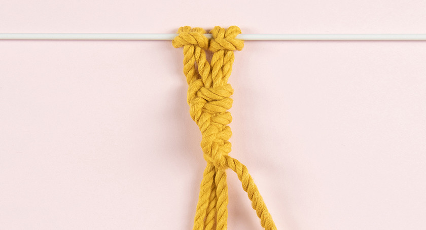 Spirale - halbe Schläge