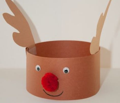 DIY papercraft Reindeer hat
