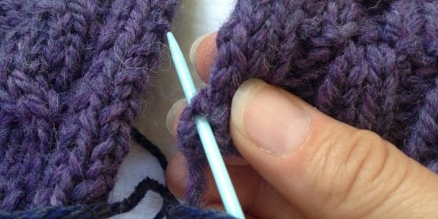 how to work mattress stitch with Amy Kaspar