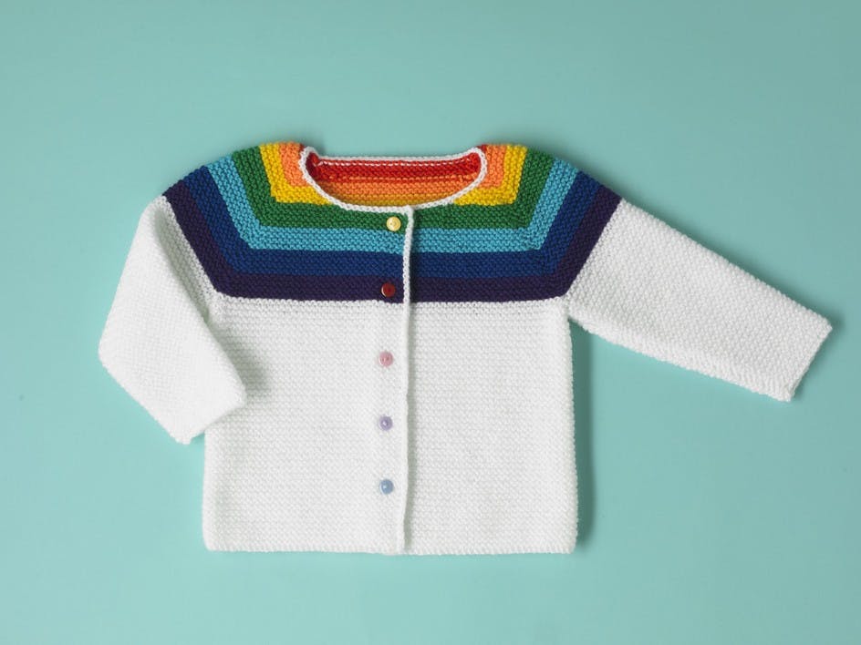 Buttons Paintbox Rainbow Cardigan