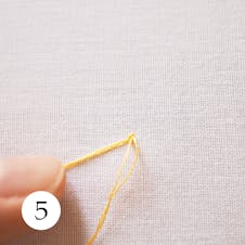 French knot step 5