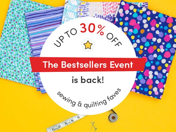 Up to 30 percent off sewing & quilting bestsellers - ends 15th August 2022