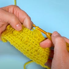 Crochet puff stitch step 6