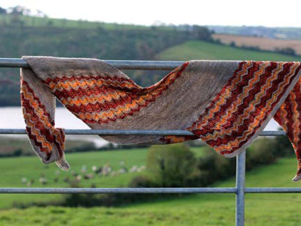Russler Shawl by Carol Feller - Knitting Pattern For Women in The Yarn Collective