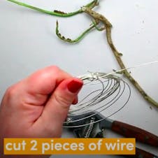 Step 2 - cut 2 pieces of wire
