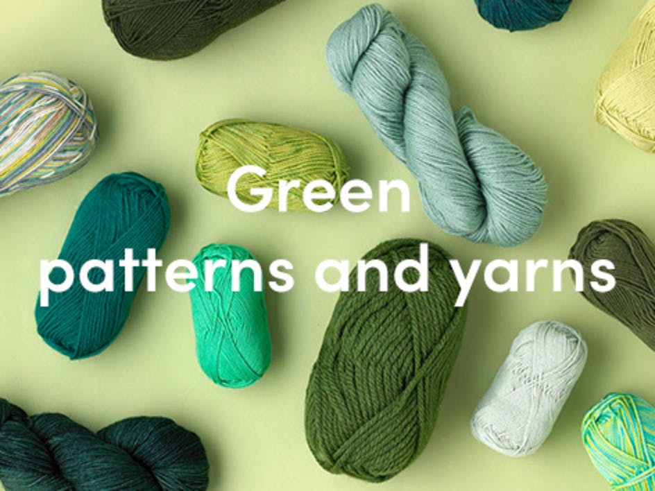 Knitting in green - from deep forest to emerald and jade