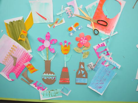 Easy paper flowers tutorial for kids