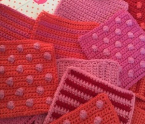 jenny's blanket donated crochet blanket squares