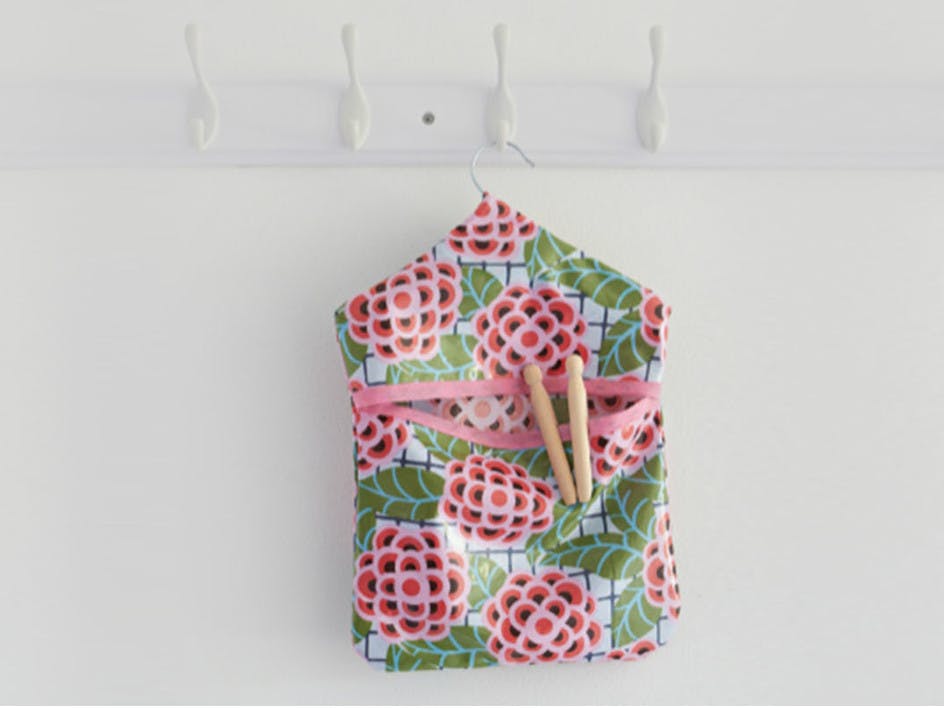 Free peg bag sewing pattern