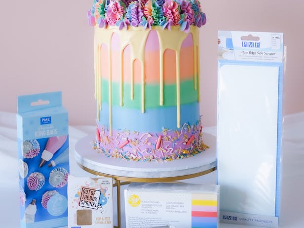 Layer together the perfect rainbow cake