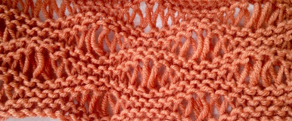 knitting seafoam stitch