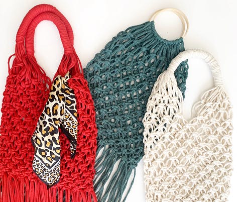 Make your own macrame market bag