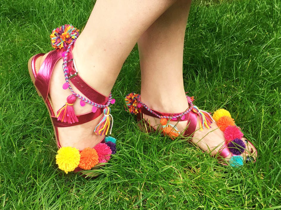 Brighten up your sandals 