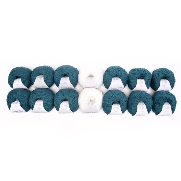 Spruce Up - our favourite rich teal Mallard with ice White