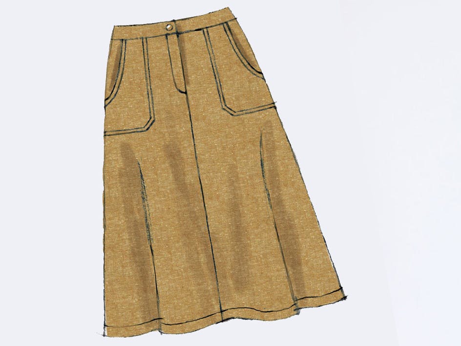 How to make an A-line skirt