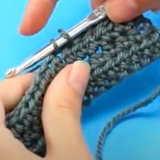 How to slip stitch - step 3 - two loops on your hook
