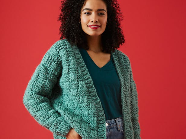 Basket Weave Cardigan
