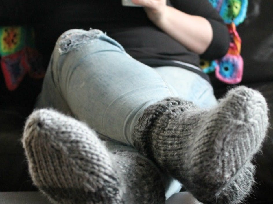 Knit by Bit: Free chunky sock knitting pattern