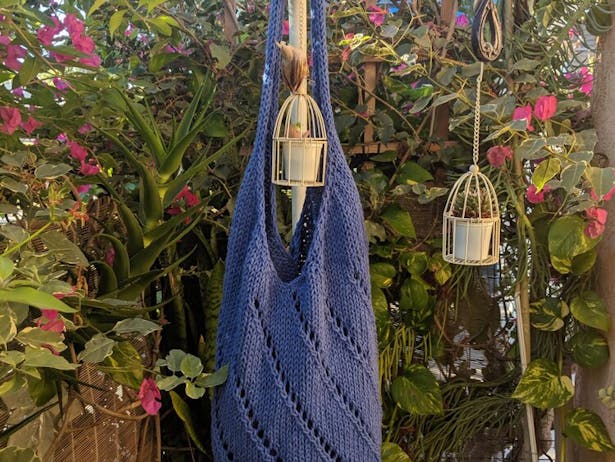 Eyelet Swirl Market Bag