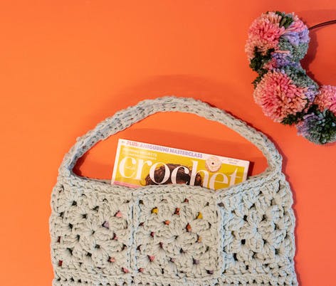 How to crochet an easy market tote bag