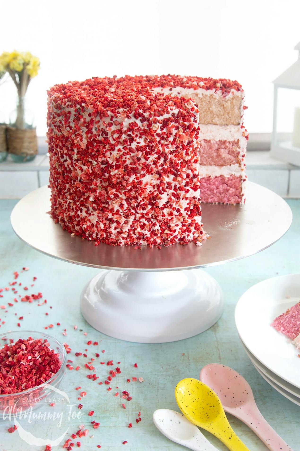 Ombre birthday cake