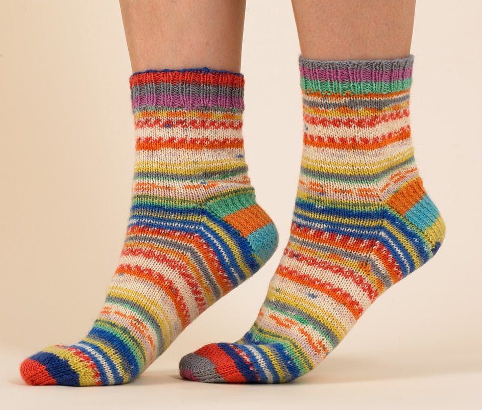 3 ways to knit a sock heel | LoveCrafts