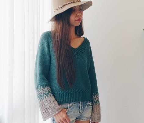 Idle Wanderer sweater knitting pattern