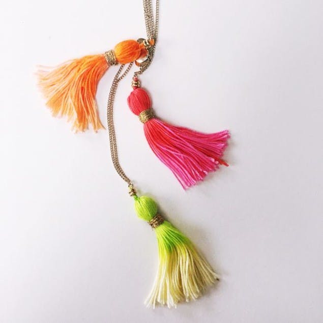 How to make a tassel necklace free tutorial by christine leech