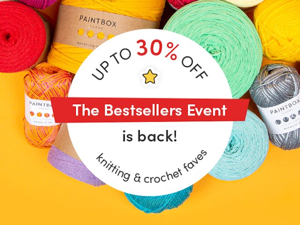 Up to 30 percent off knitting & crochet bestsellers - ends 15th August 2022