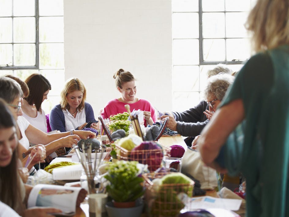 Knitting for cancer charities