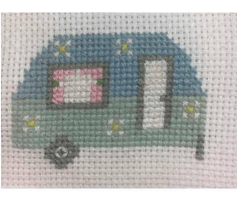 Caravan cross-stitch