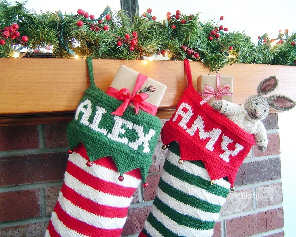 Knit Christmas stockings