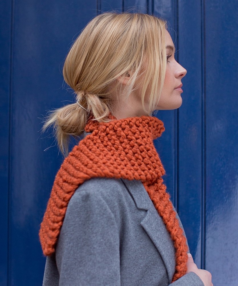 Lia Scarf - Beginners Knitting Pattern in MillaMia Naturally Soft Super Chunky