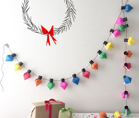 Paper craft DIY Advent garland by The House that Lars Built