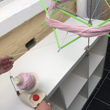 creating yarn ball with yarn winder