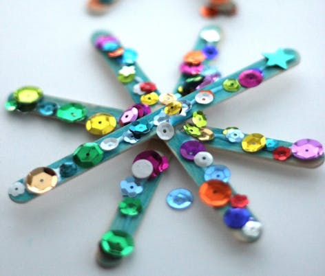 Sparkly stars craft for kids