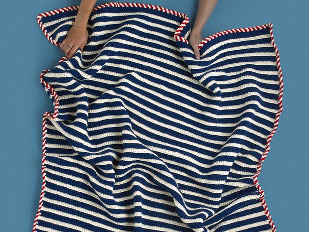 All Aboard Blanket in Paintbox Yarns Wool Mix Chunky