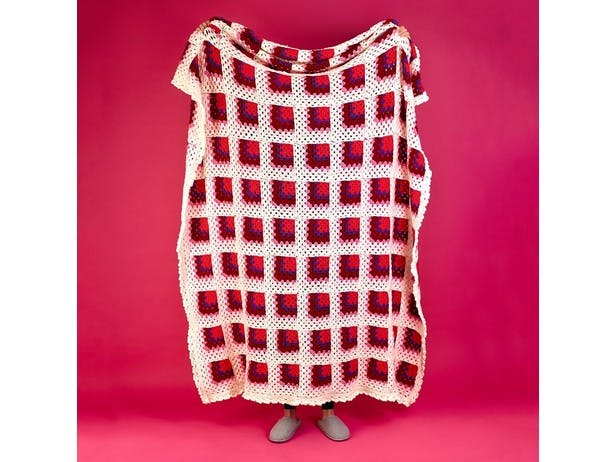 Amour Blanket - Free Crochet Pattern For Home in Paintbox Yarns Wool Mix Aran