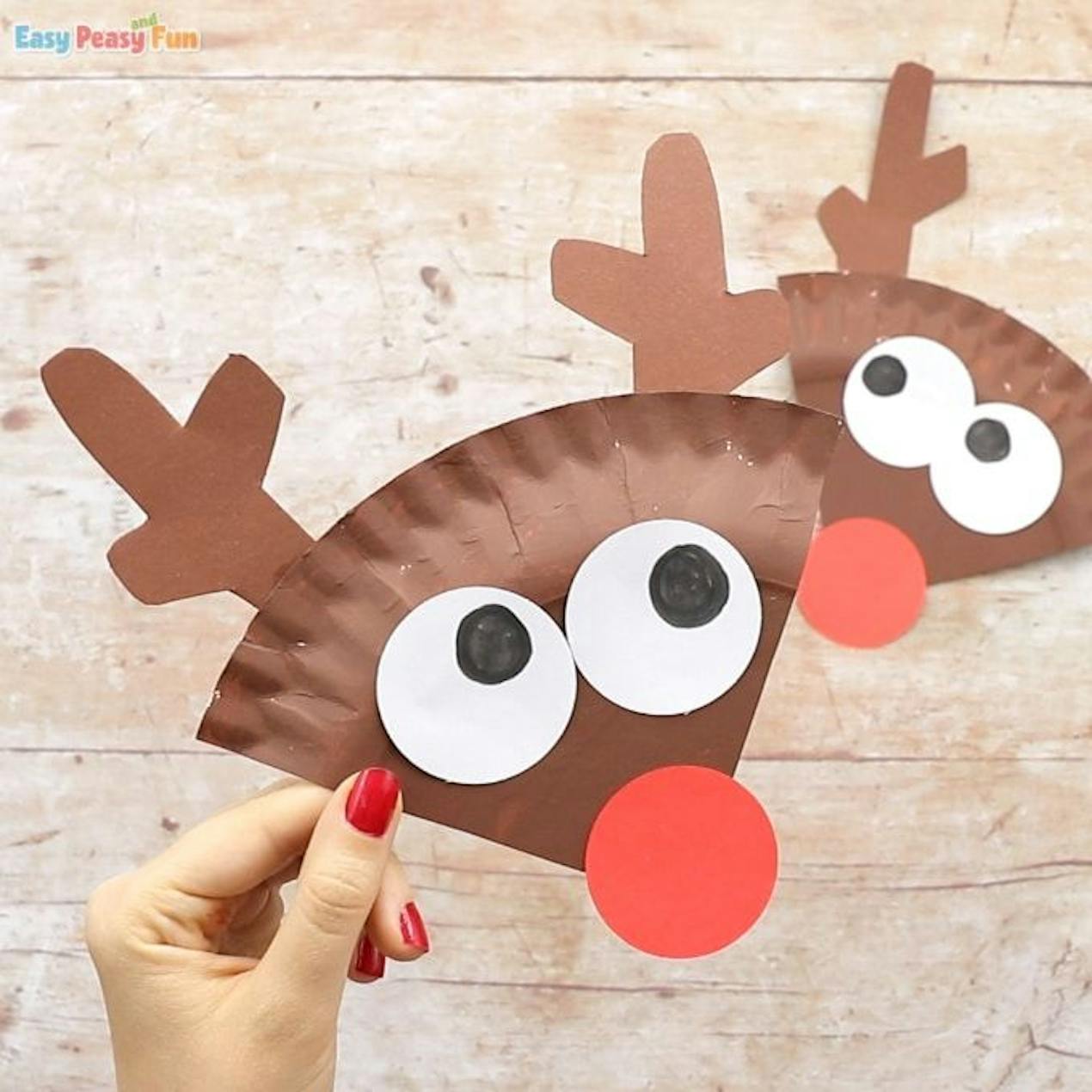 reindeer crafts for kids paper plate
