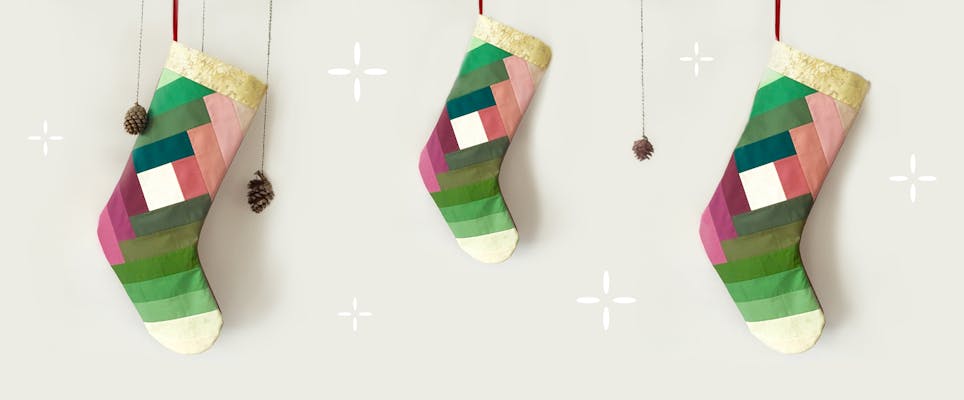 How to quilt a Christmas stocking!