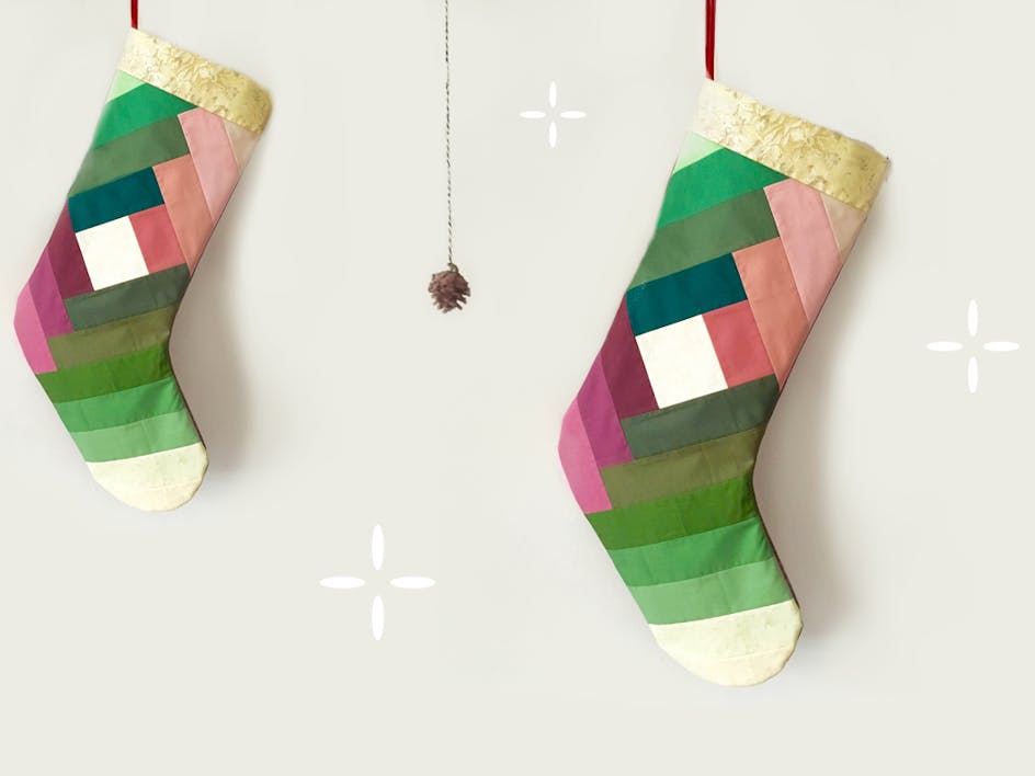 How to quilt a Christmas stocking!