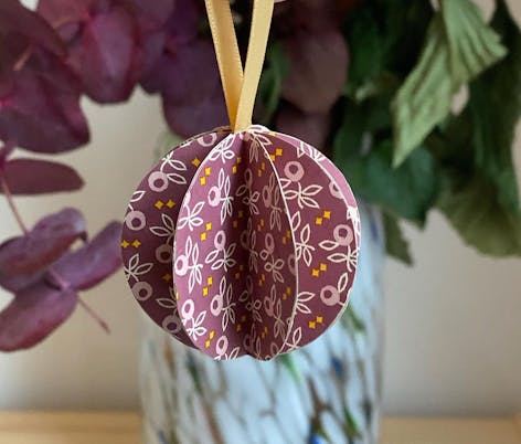 Paper Baubles by Hannah Hall