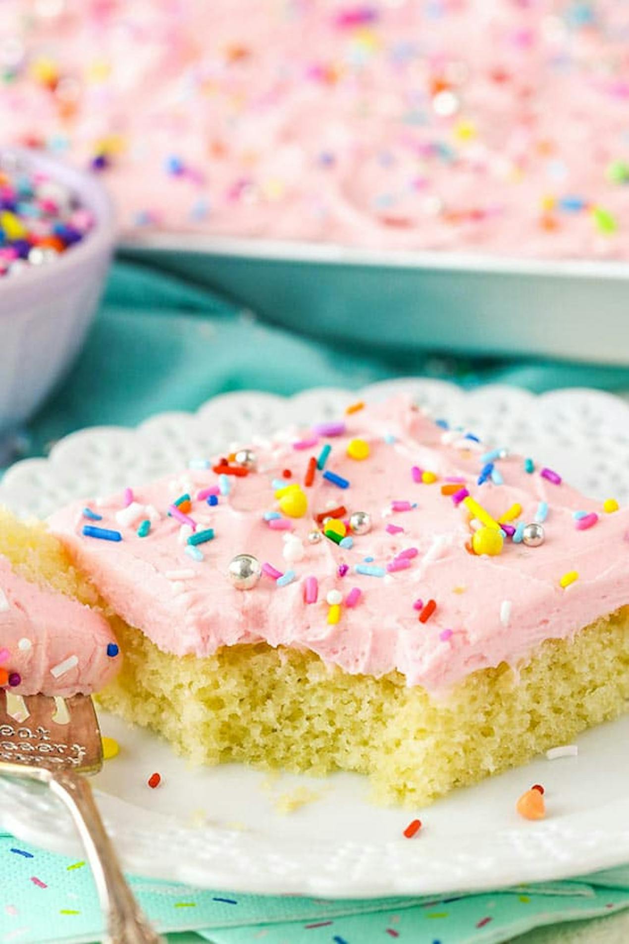 Birthday sheet cake