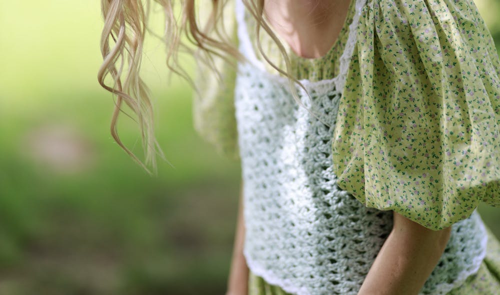 Crochet summer crop top tutorial 