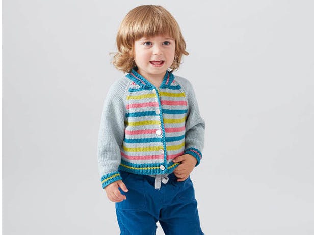 Xavier Jacket in Debbie Bliss Eco Baby